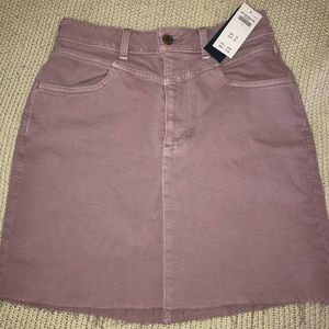Hollister blush jean skirt